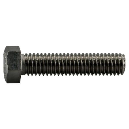 Midwest Fastener 18-8, 7/16"-14 Hex Head Tap Bolt, Plain Stainless Steel, 2 in L, 4 PK 39002